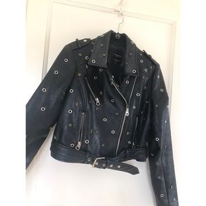 ZARA Leather Jacket - Stars ⭐️